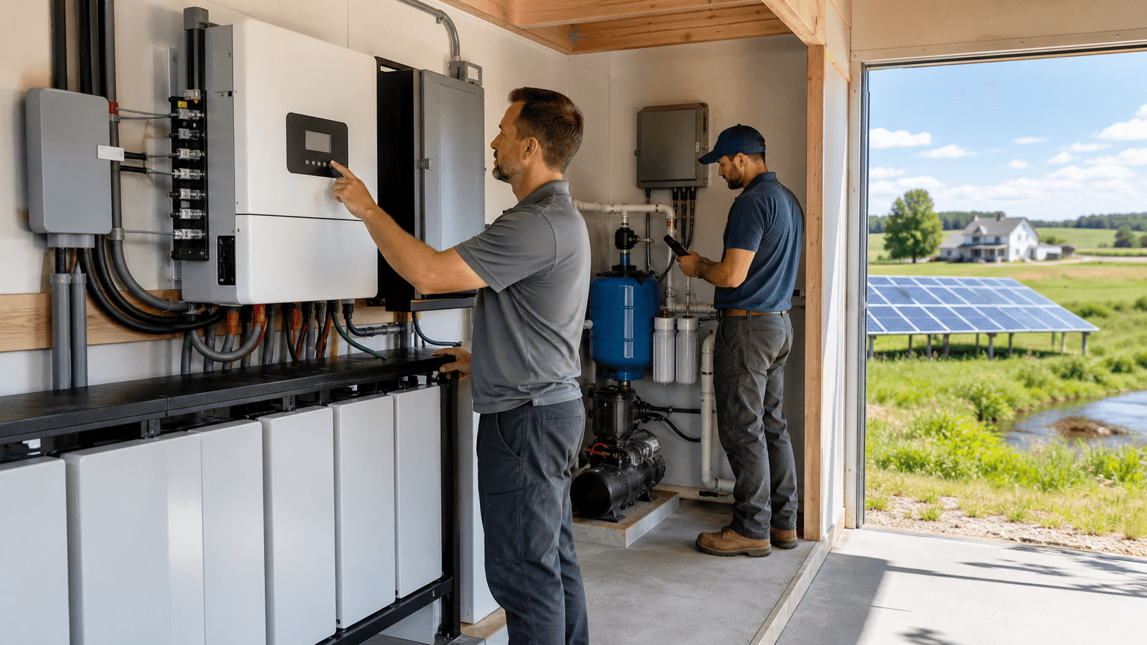 How a Sol-Ark Inverter System Keeps a Well Pump Running