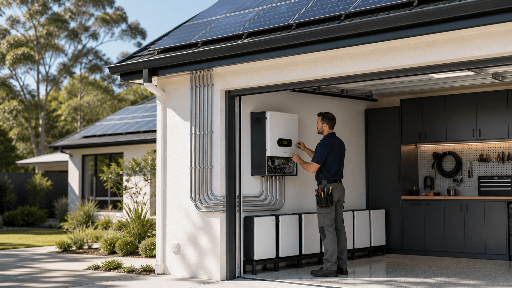 Powering a Detached Garage with a Sungold Power Hybrid Inverter